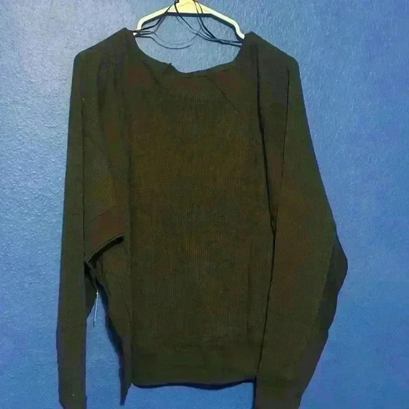 Free People Santa Clara Thermal Black NWT MSRP $78 - Picture 5 of 9